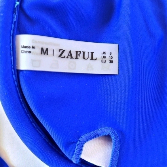 Zaful Women's Royal Blue Bikini Size M - Picture 4 of 6